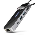 I/O HUB USB-C 6in1 AXAGON HMC-6GLN su 5Gbps greičiu