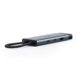 I/O HUB USB-C 6PORT/UH6120C TP-LINK, vaizdas iš šono su prievadų išdėstymu