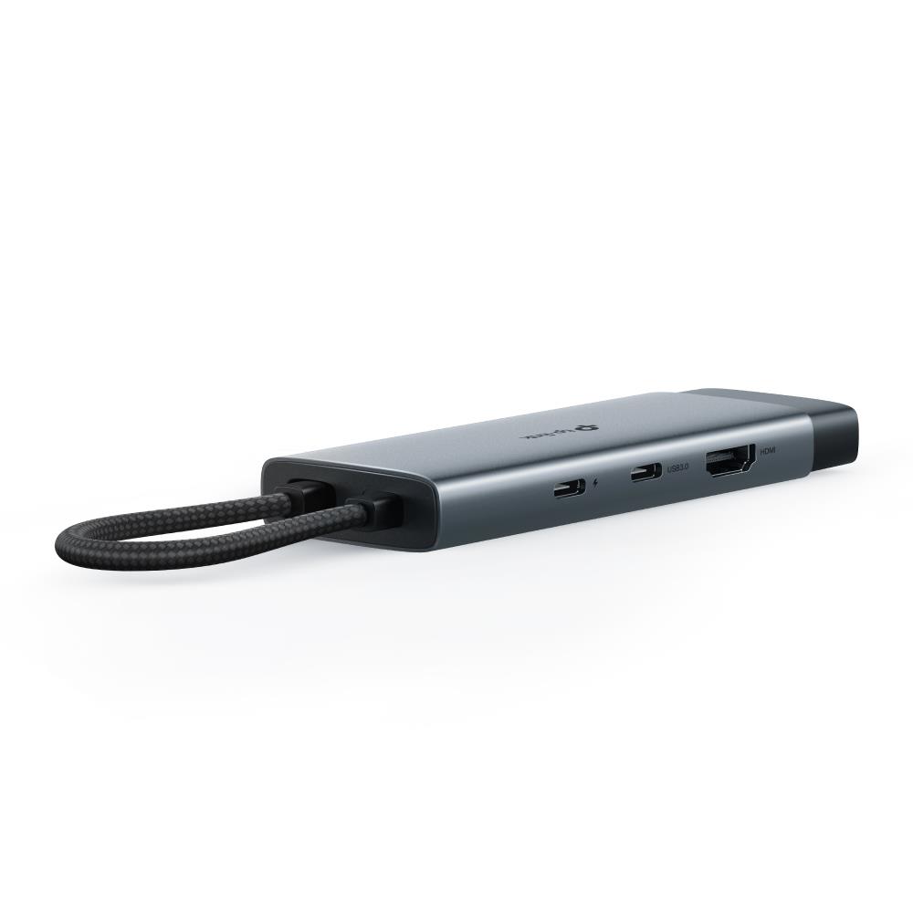 b2373538-b919-4f7f-8430-c534e9d9d480 I/O HUB USB-C 6PORT/UH6120C TP-LINK, vaizdas iš šono su prievadų išdėstymu