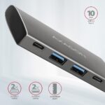 I/O HUB USB3.2 4PORT/0.13M HMC-4G2 AXAGON