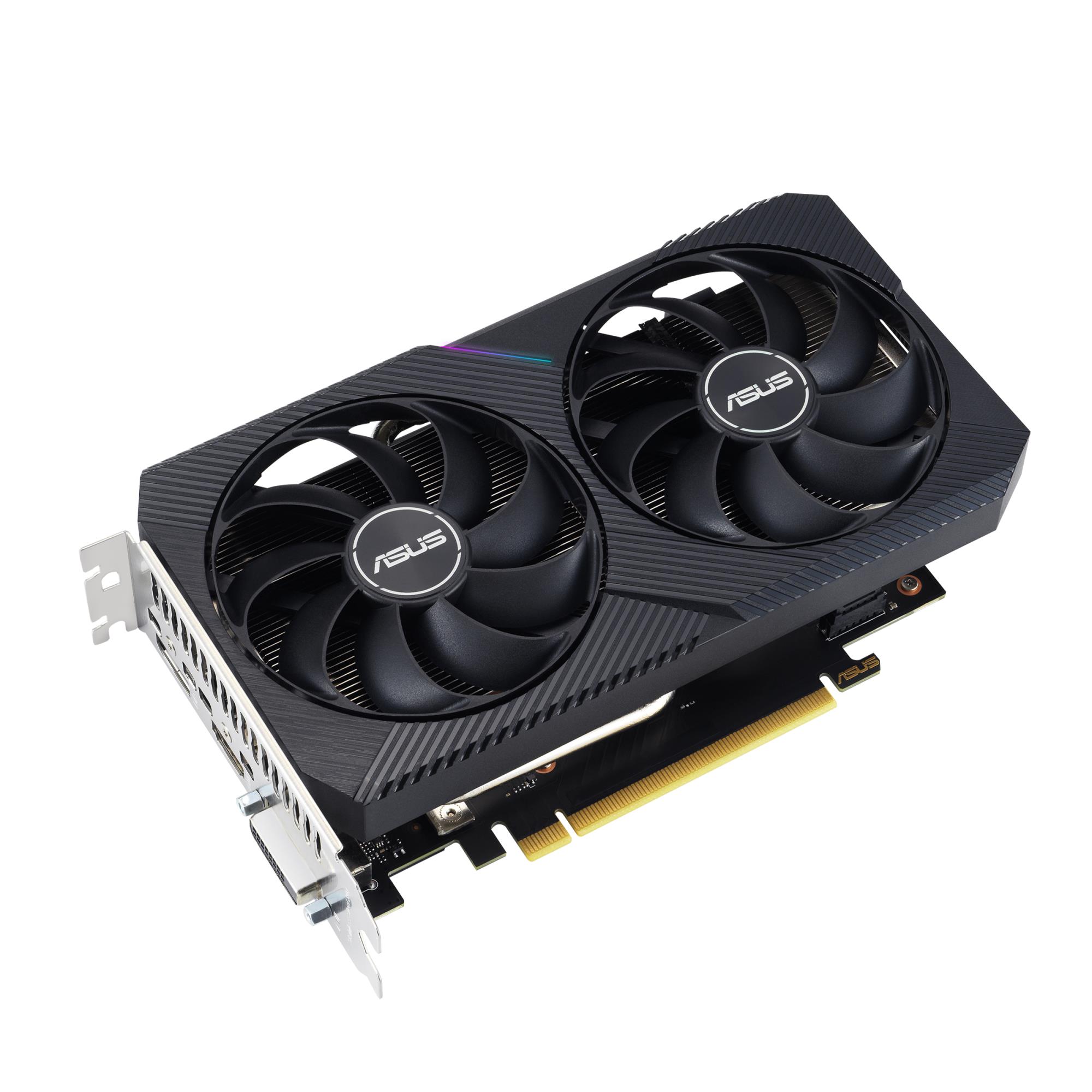 b417683b-a9b5-4539-9c02-b1c666580bd6 Graphics Card ASUS NVIDIA GeForce RTX 3050 8 GB GDDR6 128 bit PCIE 4.0 16x Dual Slot Fansink 1xDVI-D 1xHDMI 1xDisplayPort DUAL-RTX3050-O8G-V2