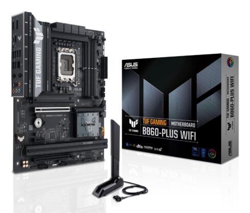 ASUS TUF GAMING B860-PLUS WIFI motininė plokštė su DDR5 atmintimi