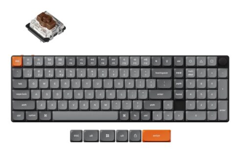 Klaviatūra Keychron K17 Max RGB su 96% išdėstymu ir belaidžiu ryšiu