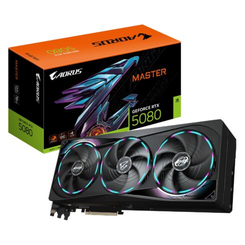 GIGABYTE NVIDIA GeForce RTX 5080 su 16 GB GDDR7 atmintimi