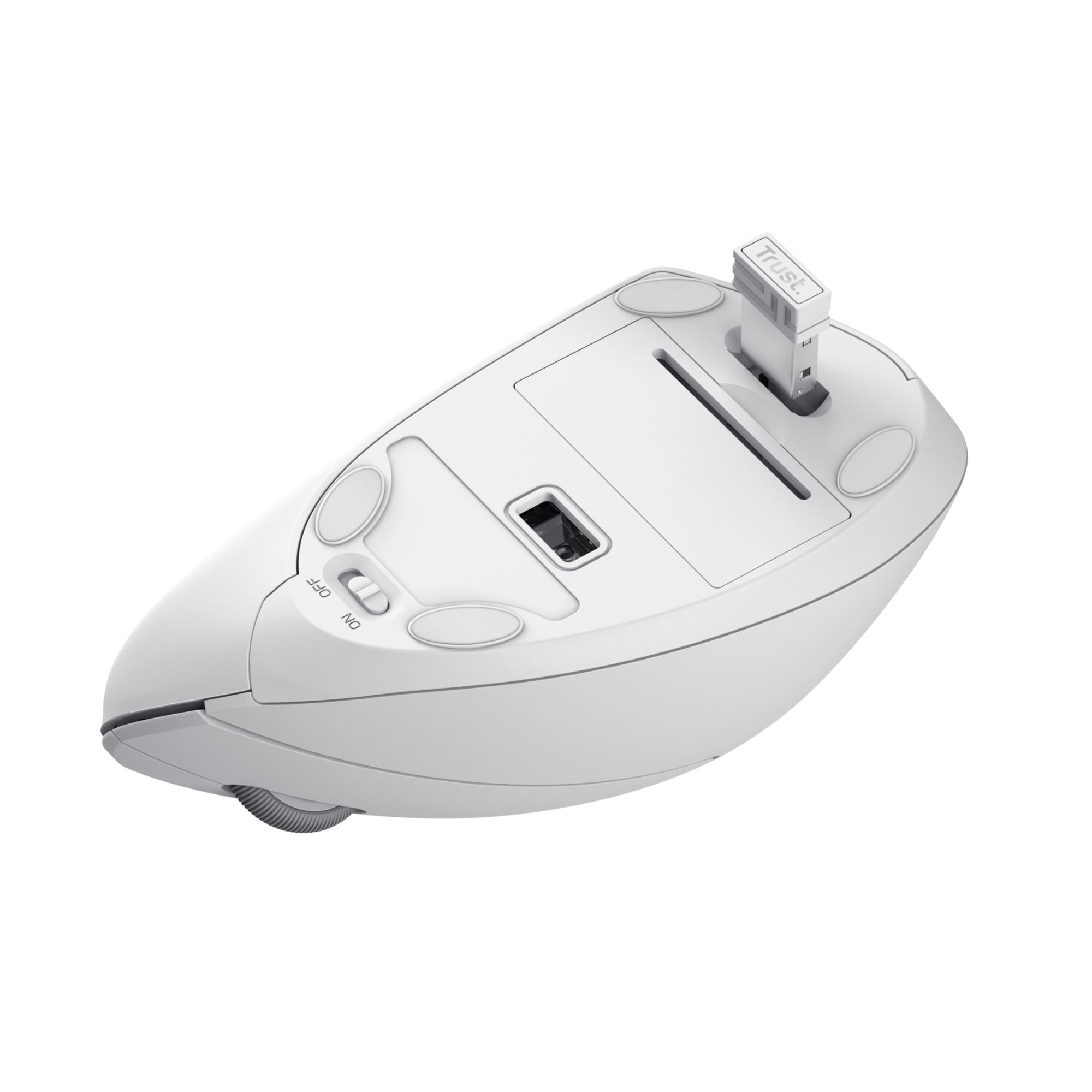 b62d3a3d-1675-40de-95b8-ea8ed83c2c36 MOUSE USB OPTICAL WRL VERTO/ERGONOMIC WHITE 25132 TRUST