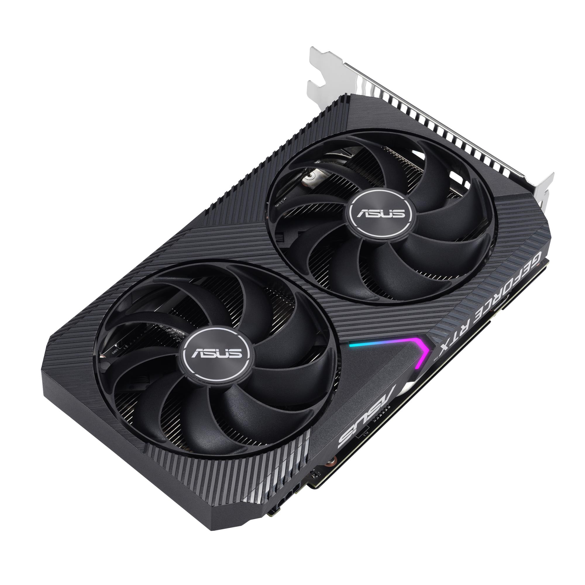 b8123cf6-e114-4810-a061-85bbb24e5f56 Graphics Card ASUS NVIDIA GeForce RTX 3050 8 GB GDDR6 128 bit PCIE 4.0 16x Dual Slot Fansink 1xDVI-D 1xHDMI 1xDisplayPort DUAL-RTX3050-O8G-V2