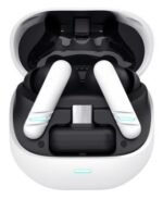 Ausinės GXT409 Oxxie, baltos spalvos, matomos iš šono su USB-C imtuvu
