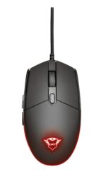 GXT 838 Azor klaviatūra ir pelė, matoma iš šono su LED apšvietimu