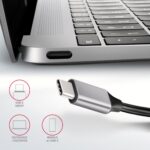 I/O HUB USB-C 6IN1 HMC-6H4A su atidarytu pakuotės dizainu