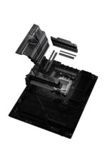 Motininė plokštė ASUS ROG STRIX X870E-H su atidarytu pakuotės dizainu