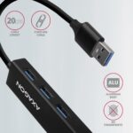 I/O HUB USB3.2 3PORT GLAN/0.2M HMA-GL3A AXAGON