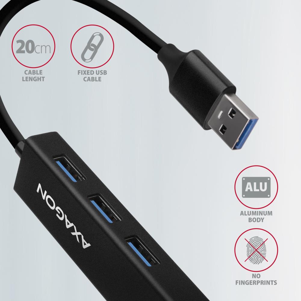 bb710a36-d04a-4afc-ab43-9b21e81c9d49 I/O HUB USB3.2 3PORT GLAN/0.2M HMA-GL3A AXAGON