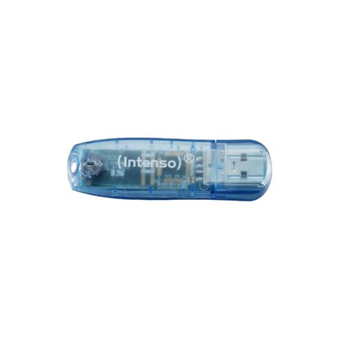 Atminties įrenginys INTENSO 4GB USB2 su skaidriu plastikiniu korpusu