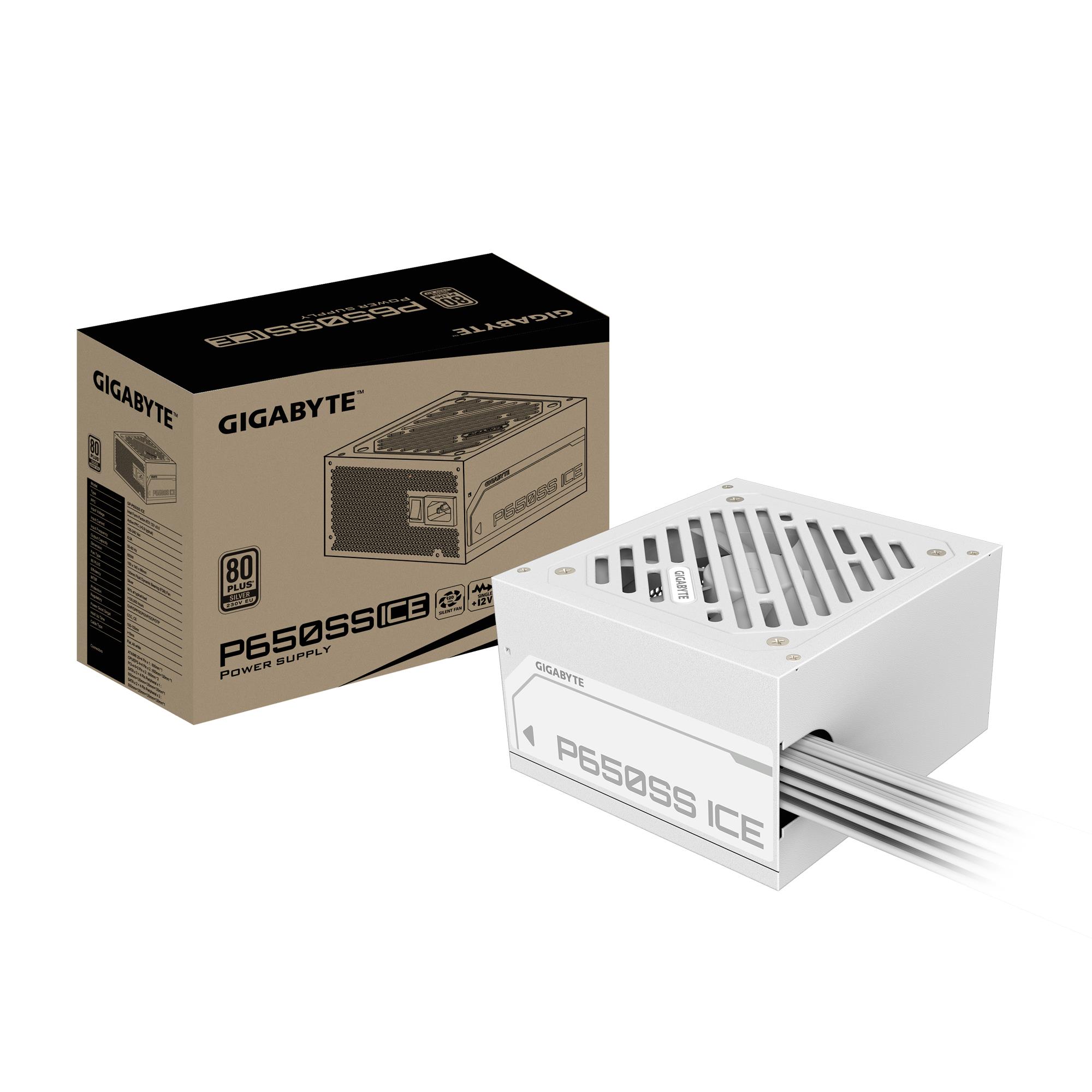bbf0034a-f4c5-42c0-b5fe-a5b611a027d3 GIGABYTE GP-P650SS ICE 650W su 80 PLUS SILVER efektyvumu