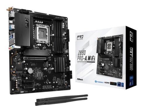 ASROCK Z890PRO-AWIFI motininė plokštė su DDR5 atmintimi ir LGA1851 soketu