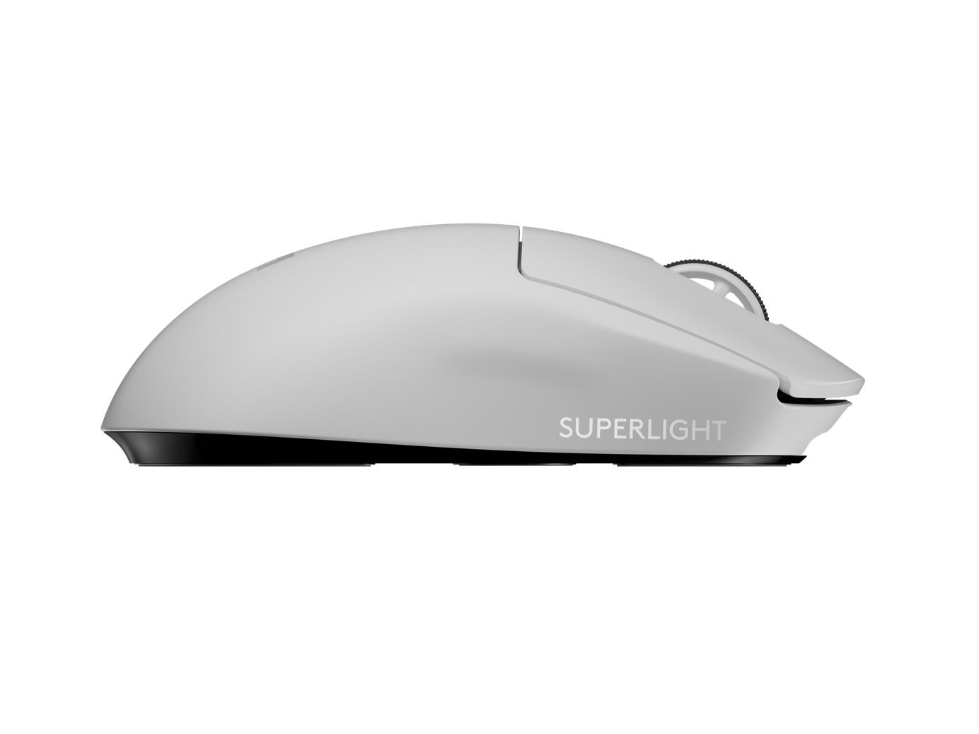 bce55cfc-78e7-49b0-83b3-1230303f8fa2 Pelė Logitech USB Optical WRL Pro X, balta, šoninis vaizdas