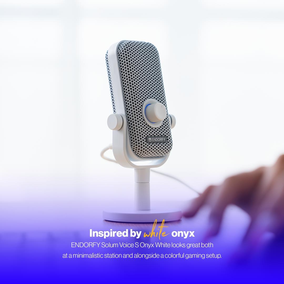 bd0f566f-5a6f-4d65-82c3-c4017a464208 MICROPHONE SOLUM VOICE S OWH/USB-C WHITE EY1B015 ENDORFY