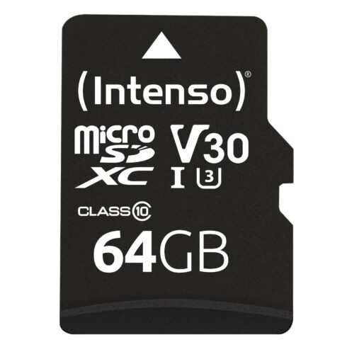 Micro SDXC atminties kortelė 64GB C10 su adapteriu