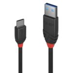 USB 3.2 A-C laidas 0.5m, 10Gbps, juodas