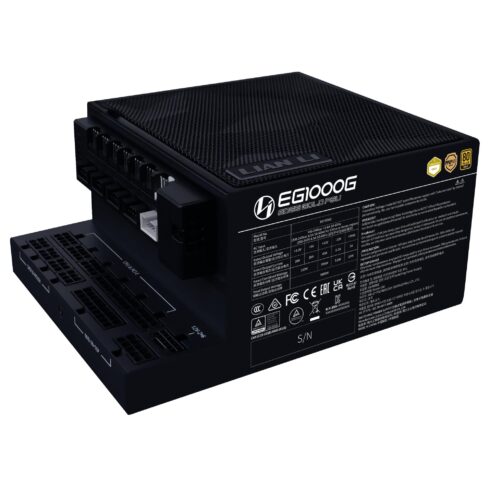 Maitinimo blokas LIAN LI EDGE GOLD 1000 su 1000 W ir 80 PLUS GOLD efektyvumu