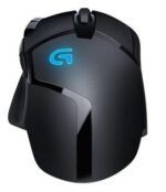Pelė Logitech G402 su 8 mygtukais, matoma iš šono