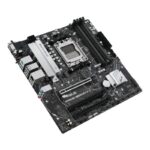 Mainboard ASUS AMD B650 SAM5 Micro-ATX Memory DDR5 Memory slots 4 2xPCI-Express 4.0 16x 2xM.2 1xVGA 1xHDMI 1xDisplayPort 4xUSB 2.0 4xUSB 3.2 1xPS/2 1xRJ45 3xAudio port PRIMEB650M-AII-CSM