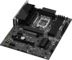 ASROCK Z790 motininė plokštė su DDR5 atmintimi, šoninis vaizdas