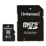 Atminties kortelė Micro SDHC 4GB C10 su adapteriu