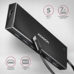 I/O HUB USB-C 7PORT FLAT/0.3M HUE-F7C AXAGON