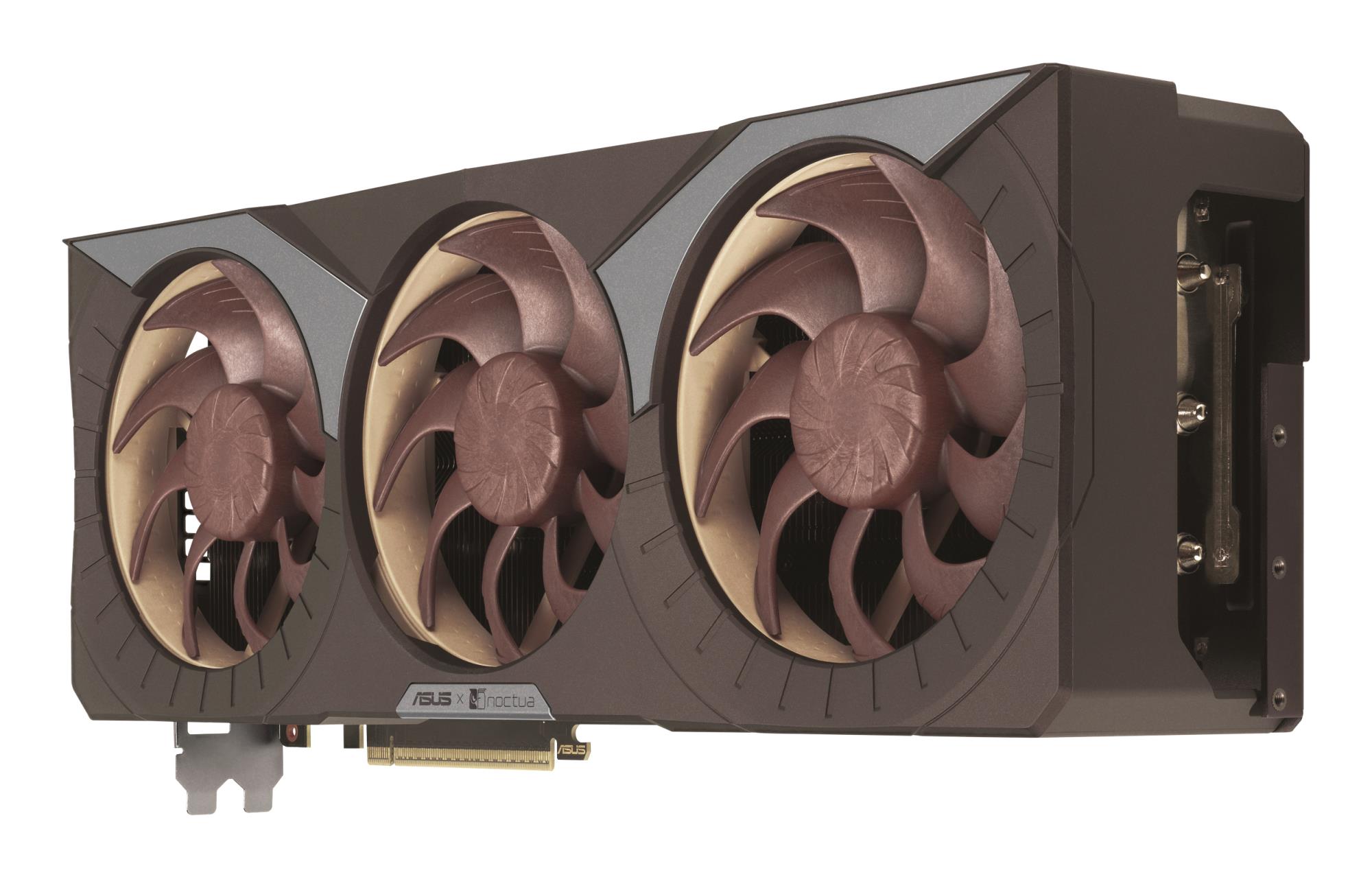c09c9fe6-6b6e-463e-b509-7b622ff1ccc5 Vaizdo plokštė ASUS NVIDIA GeForce RTX 5080, šoninis vaizdas su jungtimis