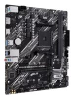 Motininė plokštė ASUS B550 su išsamiais prievadų išdėstymais ir jungtimis