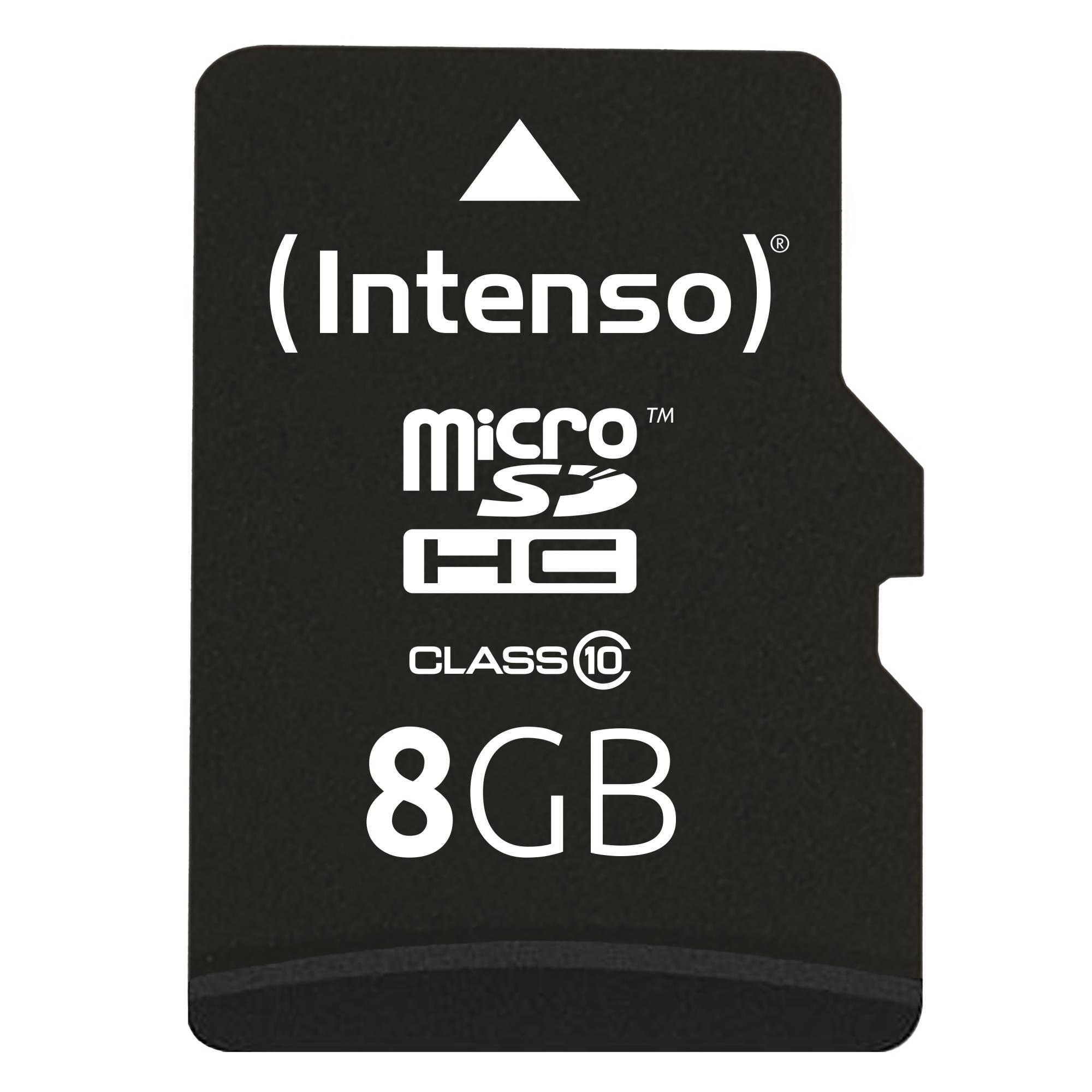c173b598-ce87-4f69-9265-6d7948772884 MEMORY MICRO SDHC 8GB C10/W/ADAPTER 3413460 INTENSO