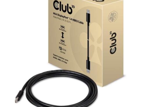 CABLE MINI DP TO MINI DP 2M/M/M CAC-1164 CLUB3D