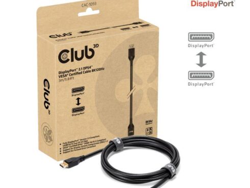 CABLE DP TO DP 3M/M/M CAC-1093 CLUB3D