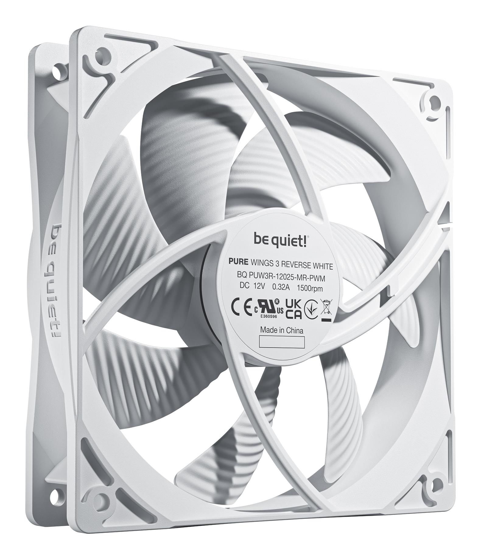 c2406de3-21d9-4766-b6bc-1230b1730fb2 CASE FAN 120MM PURE WINGS 3/PWM WHT 3-PACK BL136 BE QUIET