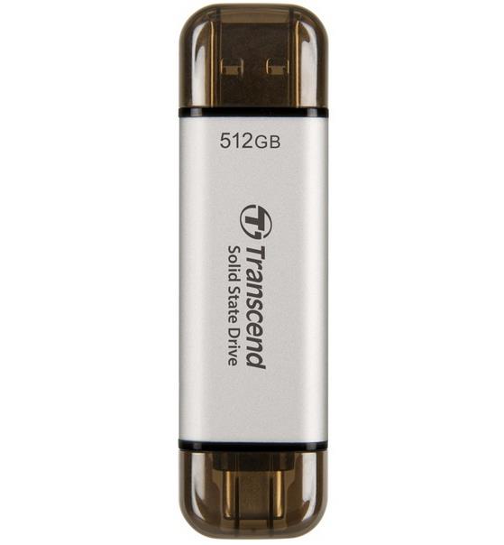 Usb Mbytes External SSD TRANSCEND ESD310 512GB USB-C USB 3D NAND Write speed 900 ...