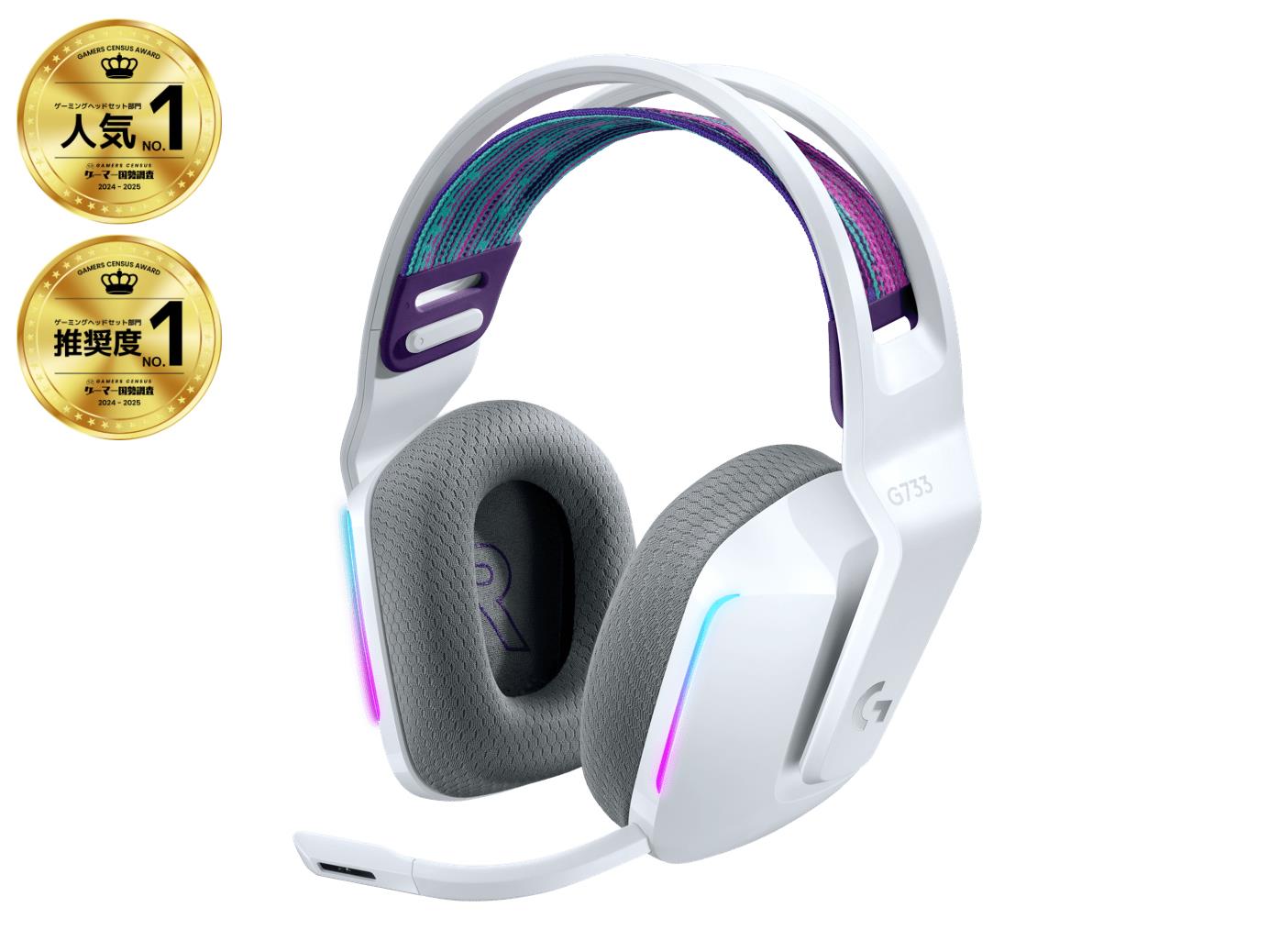 c4a3d836-785d-43a1-80b9-9cc3bc29134a HEADSET GAMING G733 WRL/WHITE 981-000883 LOGITECH