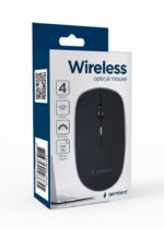 MOUSE USB OPTICAL WRL/BLACK MUSW-4B-01 GEMBIRD