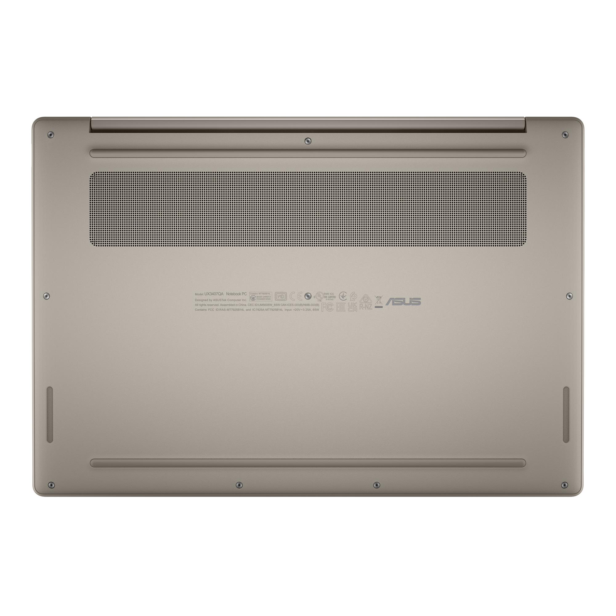 c84e661c-ed9d-4a96-8078-64e425143aa7 Notebook ASUS ZenBook Series UX3407QA-QD202W CPU Snapdragon X X1-26-100 14" 1920x1200 RAM 16GB LPDDR5x SSD 512GB Qualcomm Adreno Integrated ENG Windows 11 Home Beige 0.98 kg 90NB1501-M00E30