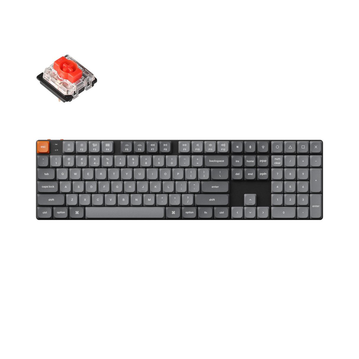 c944e06b-34f9-4c87-99b3-46edd06b10e0 Klaviatūra Keychron K5 Max su RGB apšvietimu ir belaidžiu ryšiu