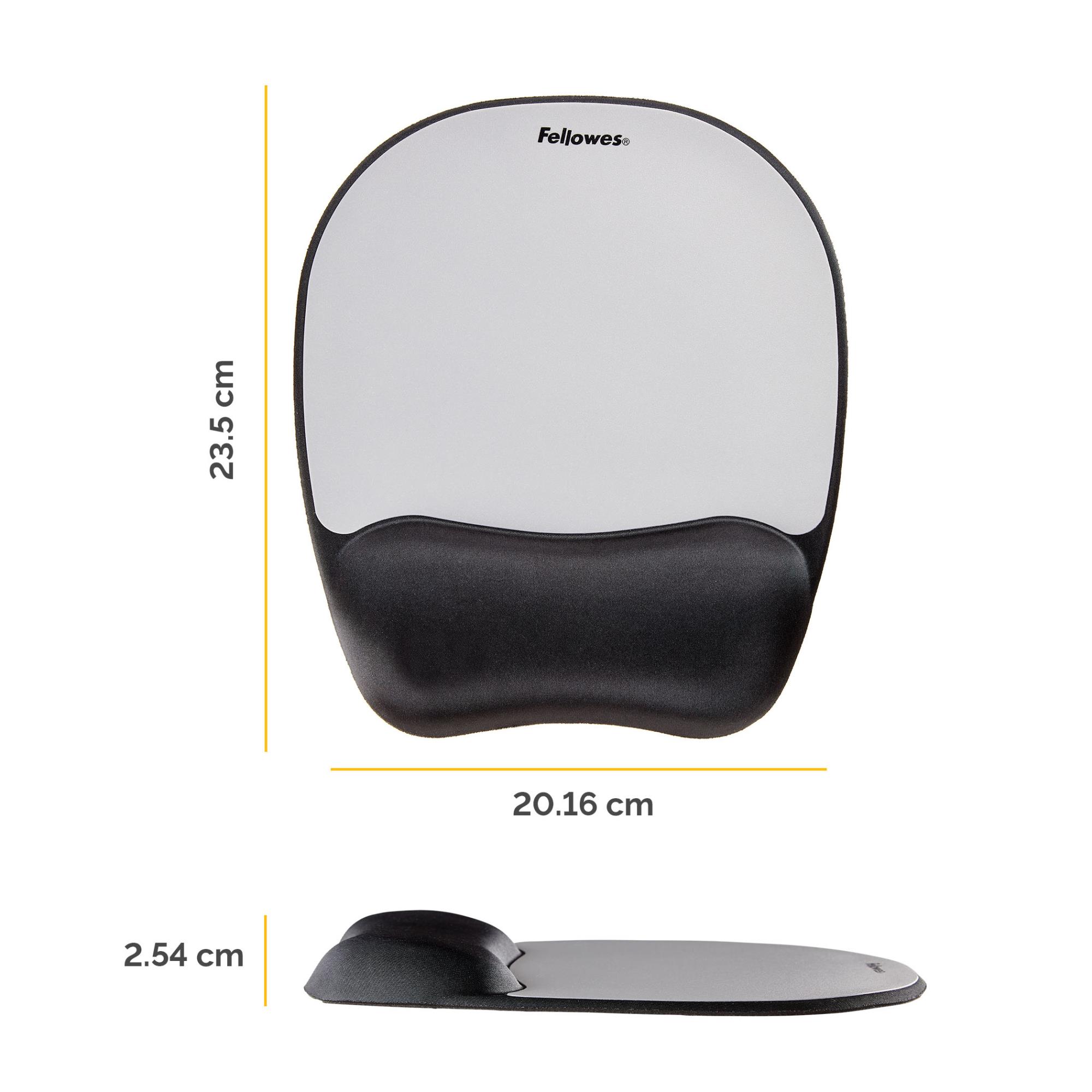 c9f3fd3e-5fdf-47ed-aec7-1e160a73290a MOUSE PAD MEMORY FOAM/SILVER STREAK 9175801 FELLOWES
