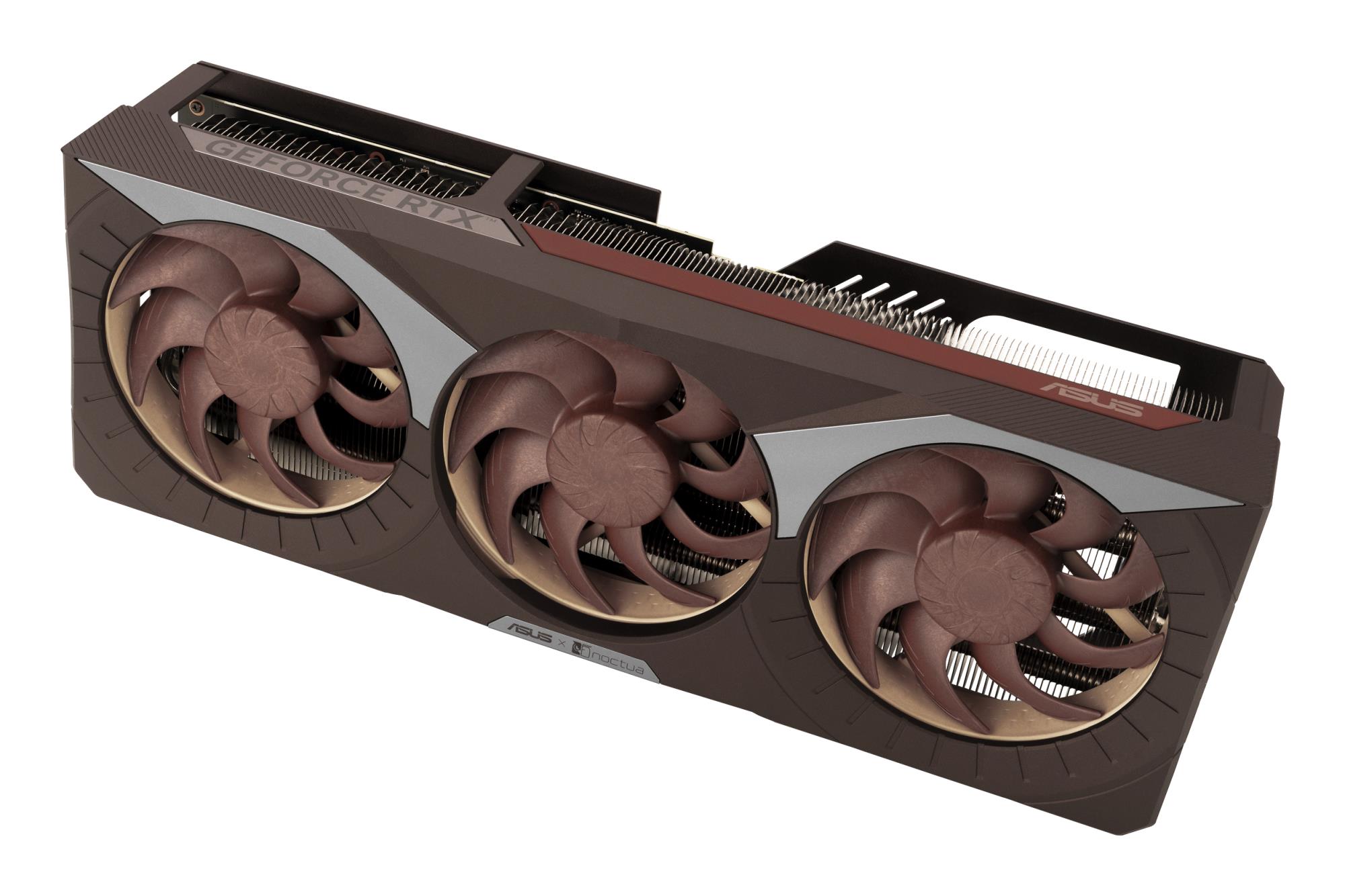 cb767f11-497c-464c-9d21-e5fd9f35a6d4 Vaizdo plokštė ASUS NVIDIA GeForce RTX 5080, šoninis vaizdas su jungtimis