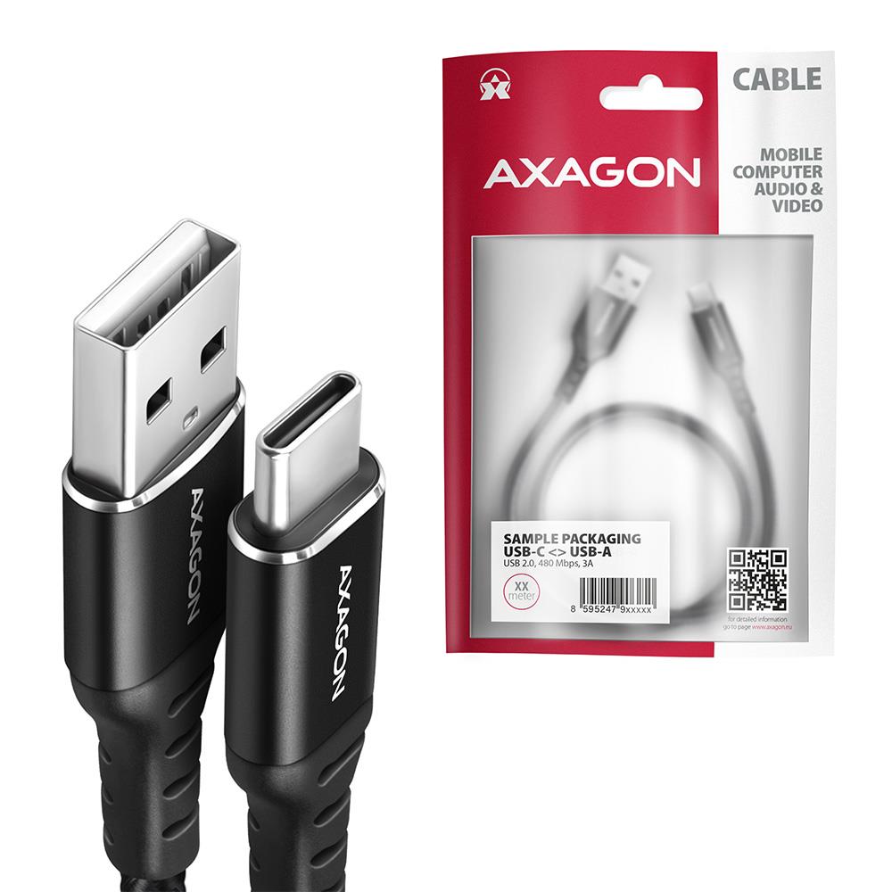 cbf30e1d-6800-4ffa-9817-530952bcae10 CABLE USB-C TO USB2.0 1.5M/BLACK BUCM-AM15AB AXAGON
