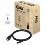 Kabelio mikro HDMI į HDMI 1M/M/M CAC-1351 artimas vaizdas, rodo jungtis