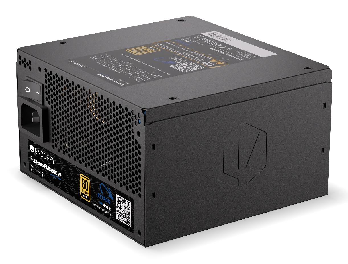 cccba85d-7a73-44d1-8f3a-af045c4af75c Power Supply ENDORFY SUPREMO FM6 850 Watts Efficiency 80 PLUS GOLD MTBF 100000 hours EY7A012
