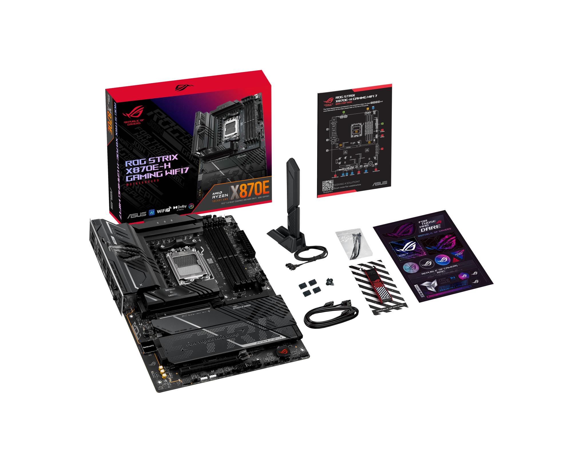 cd2be379-a1c9-4248-8f5d-9bf7b126340c-1 Motininė plokštė ASUS ROG STRIX X870E-H su keturiomis DDR5 atminties lizdais