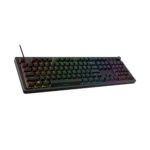 Klaviatūra HyperX Alloy Rise, šoninis vaizdas su apšvietimu