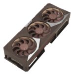 Vaizdo plokštė ASUS NVIDIA GeForce RTX 5080, šoninis vaizdas su jungtimis