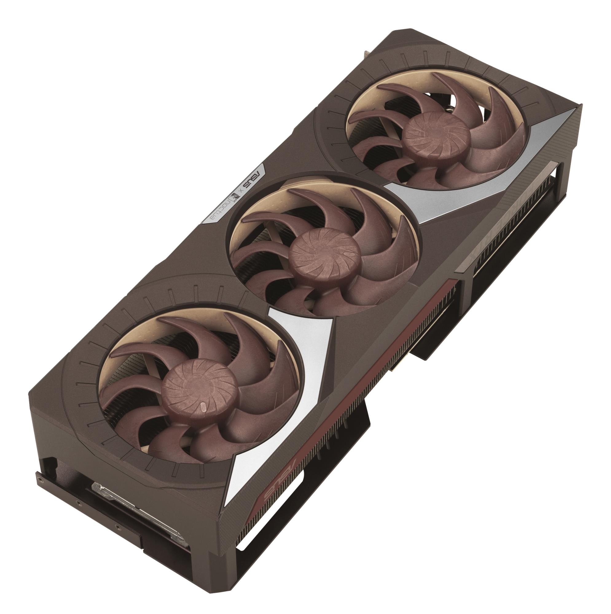 cd7b932d-a8b6-47e8-89c7-82ecf65e84fe Vaizdo plokštė ASUS NVIDIA GeForce RTX 5080, šoninis vaizdas su jungtimis