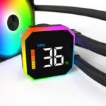 HyperFlow Digital 240 aušintuvas su matomais temperatūros rodmenimis